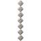 12 Pack: Sterling Silver-Plated Diamond Beads, 16mm by Bead Landing™
